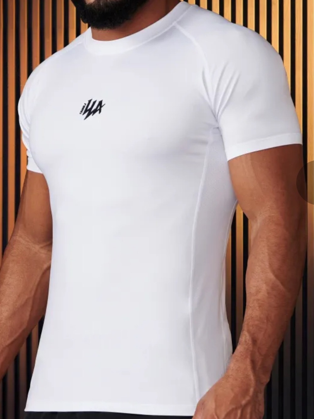 YoungLA White Short-Sleeve Men’s Compression Tee